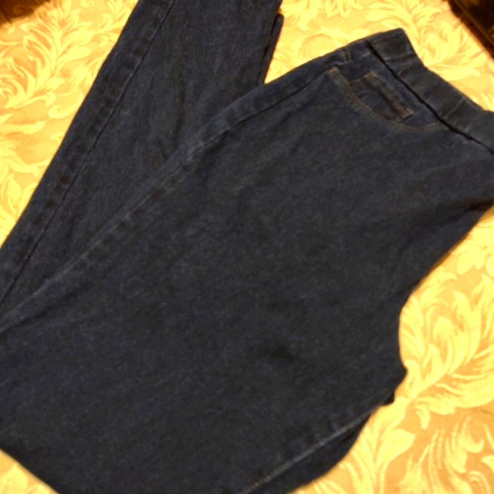 💙 Sensational Dark Blue Denim Jeans Pants - L - Picture 4 of 8